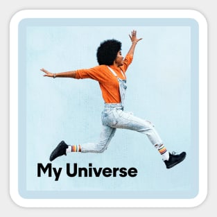 My Universe Is Little Paradise Sticker